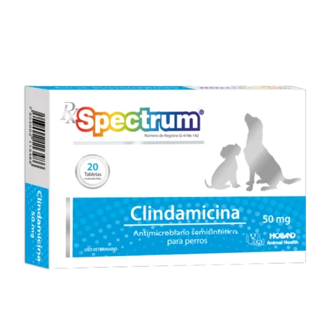Rx Spectrum Clindamicina - 50 mg (20 TABS)
