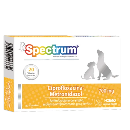 RX SPECTRUM CIPROFLOXACINA - METRONIDAZOL (700 MG) (20 TABS)