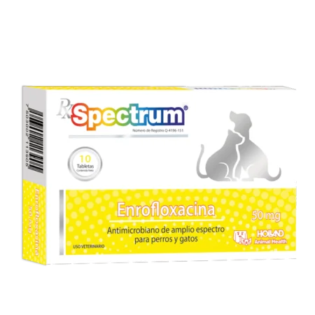RX SPECTRUM ENROFLOXACINA (50 MG) (10 TABS)